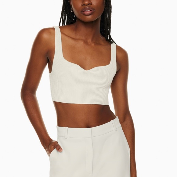 Aritzia Babaton Sculpt Knit Notch Tank - Picture 2 of 5